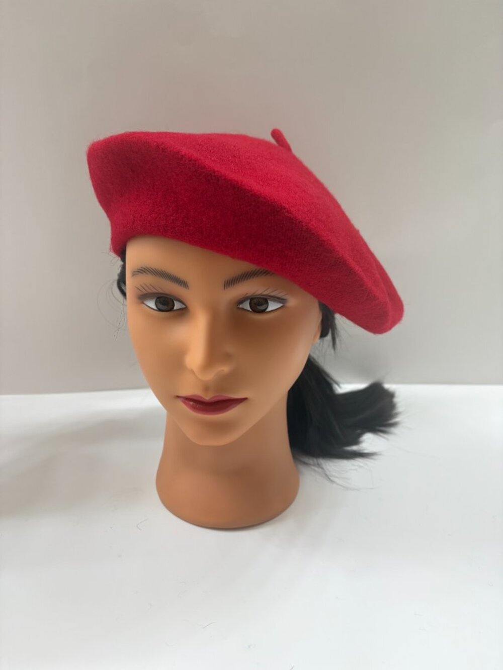 Hat - Jill Wool Beret -Women's/ Unisex- Bright Cherry Red - NWT -Style 4010